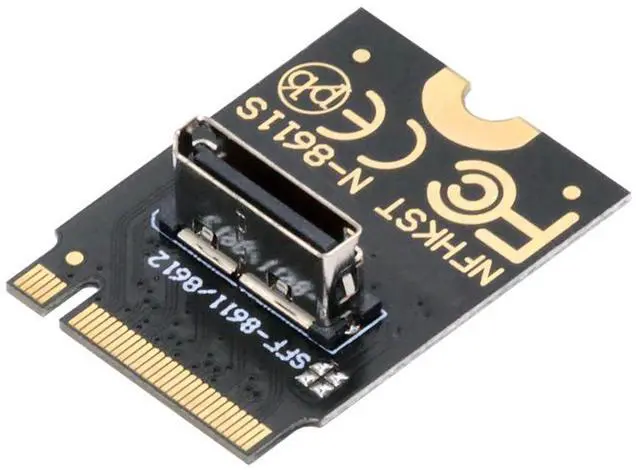 Main image of Vszerda PCI-E4.0 67 Pin M.2 2230 M-Key Male to Oculink SFF-8612 SFF-8611 Female Vertical Host Adapter for NVME U.2 SSD eGPU