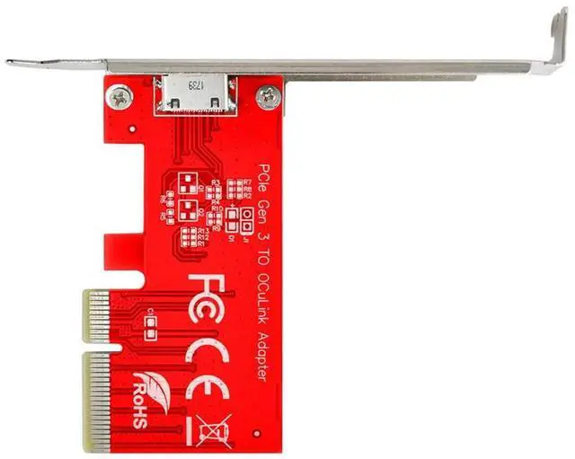 Main image of Vszerda PCI-E 3.0 Express 4.0 x4 to Oculink External SFF-8612 SFF-8611 Host Adapter for PCIe SSD with Bracket