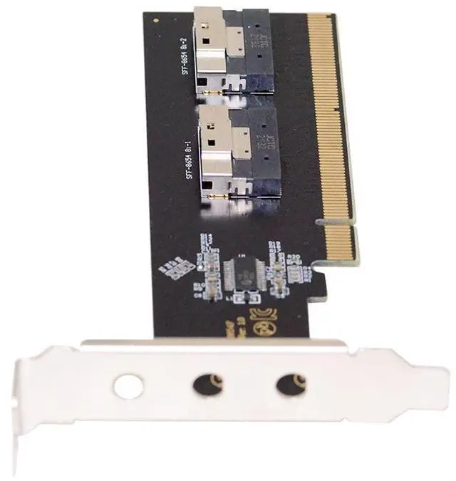 Main image of Vszerda Slimline Dual SFF-8654 8X 4 NVME to PCIE Express 3.0 4.0 Raid Card VROC Raid0 Hyper Adapter