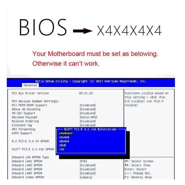 Alt view image 2 of 7 - Vszerda Slimline Dual SFF-8654 8X 4 NVME to PCIE Express 3.0 4.0 Raid Card VROC Raid0 Hyper Adapter