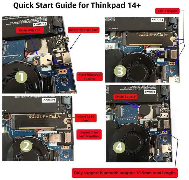 Alt view image 4 of 7 - VszerdaPCI-E 3.0 Graphics Expansion Card & SSD M.2 M-Key to Oculink SFF-8612 SFF-8611 Host Bus Adapter for ThinkBook 14+