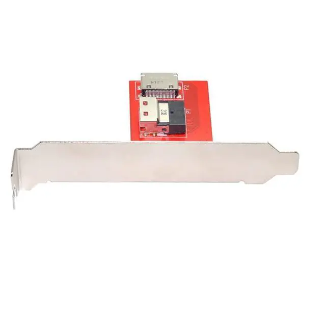 Alt view image 7 of 7 - Vszerda PCI-Express 4.0 Slimline SAS SFF-8654 to Oculink SFF-8611 SFF-8612 PCBA Female Adapter with Bracket