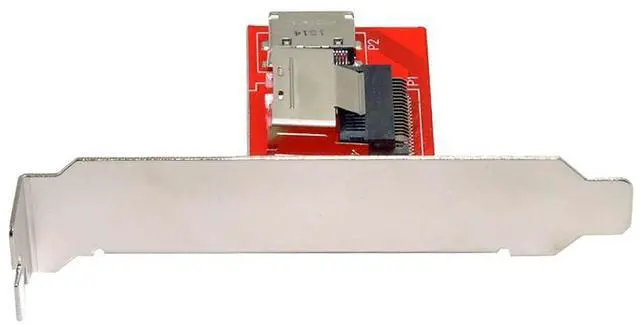 Alt view image 7 of 7 - Vszerda PCI-Express 4.0 Mini SAS SFF-8087 to Oculink SFF-8611 SFF-8612 PCBA Female Adapter with Bracket