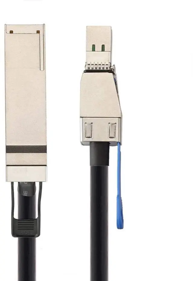Alt view image 2 of 7 - Vszerda QSFP+ 40Gbps to Mini SAS HD SFF-8644 DAC Cable for Cisco Huawei H3C TP-Link ZTE RIGOAL 3.3FT/1M
