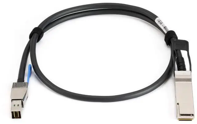 Alt view image 5 of 7 - Vszerda QSFP+ 40Gbps to Mini SAS HD SFF-8644 DAC Cable for Cisco Huawei H3C TP-Link ZTE RIGOAL 3.3FT/1M