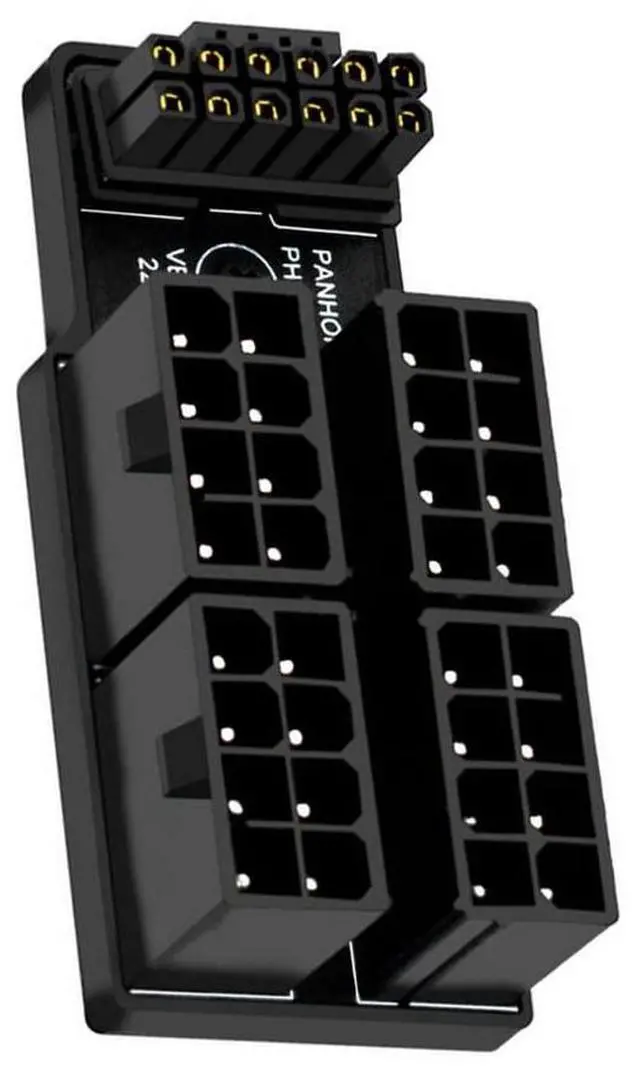 Main image of Vszerda PCIe 5.0 Power Modular Adapter to Four ATX 8Pin 16Pin(12+4) 12VHPWR Connector Up Angled 90 Degree for 4080 5090TI Graphics Card