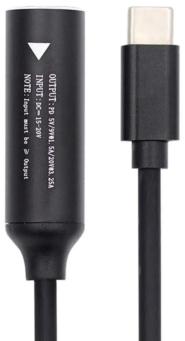 Alt view image 2 of 7 - Vszerda USB-C Type-C to DC Jack 4.5x3.0mm Input Power Cable Plug Charge Cord for Laptop Phone PD9V 15V 20V