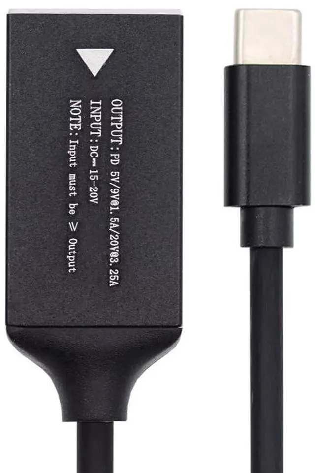 Main image of Vszerda USB-C Type-C to Rectangle Jack Thinkpad X1 Input Power Cable Plug Charge Cord for Laptop Phone PD9V 15V 20V