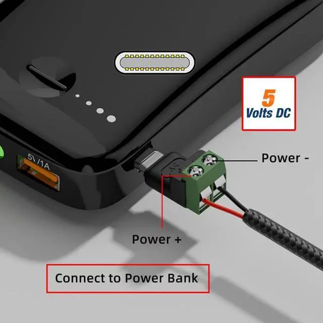 Alt view image 7 of 7 - Vszerda 5pcs/Set Type-C Male Plug OTG Pinout to 2Pin Terminal Output Fast Charge Adapter DIY OEM Repair Solderless Connector DC 5V USB2.0 Power