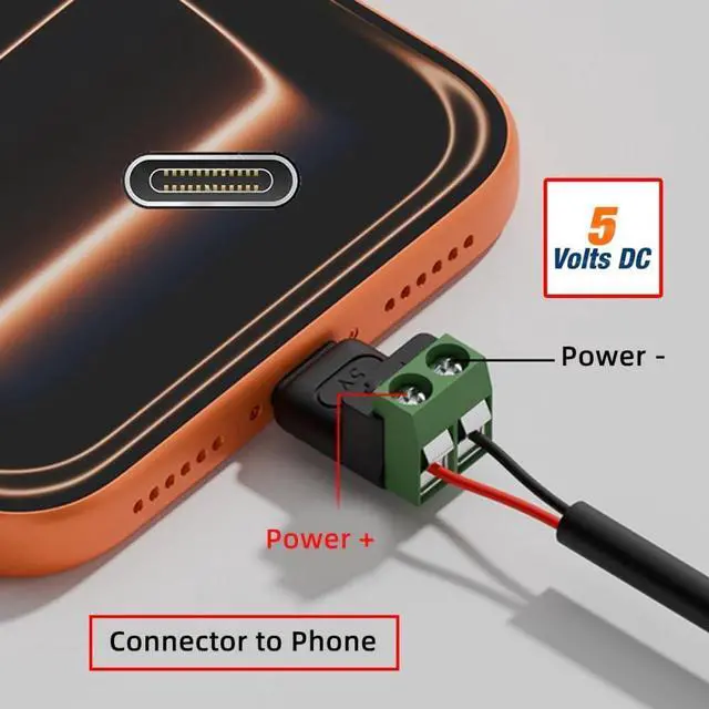 Alt view image 3 of 7 - Vszerda 5pcs/Set Type-C Female Socket OTG to 2Pin Terminal Output Fast Charge Adapter DIY OEM Repair Solderless Connector DC 5V USB2.0 Power