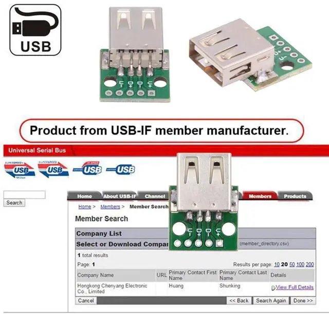 Alt view image 5 of 7 - Vszerda 5pcs USB2.0 Type-A Female Connector DIY OEM Receptacle Socket PCB Board Mounting Assembly Solder Type 480Mbps