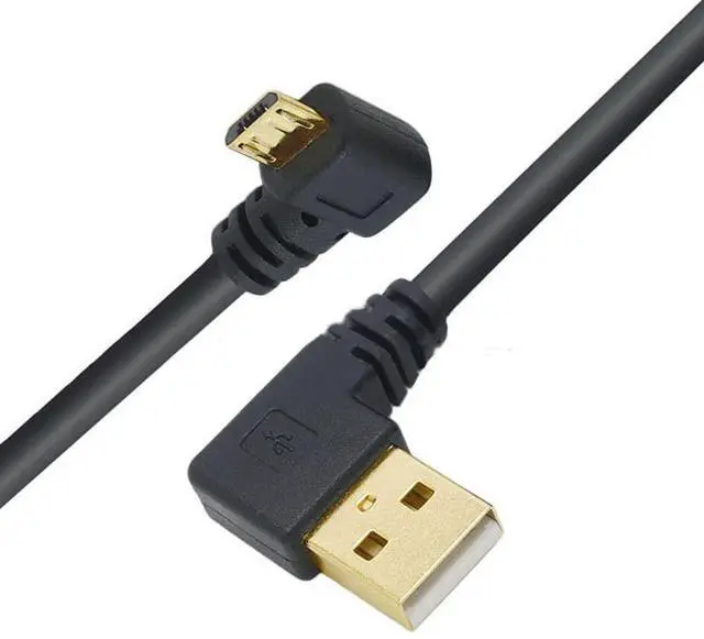 Alt view image 6 of 7 - Vszerda USB to Micro USB Cable 6Inch Right Angle Short USB Micro Cord 90 Degree Fast Charging Cable with Gold Plated Connectors for Samsung Galaxy S7/S6/S5 Kindle Fire TV Stick More (3-Pack)