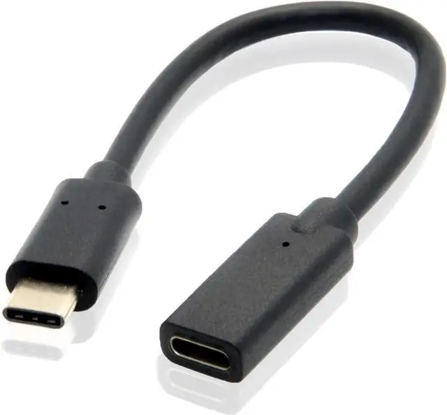 Main image of USB C Extension Cable 0.6FT, USB Type-C 3.1 Gen2 Male to Female Extender Cord, 4K Video/10Gbps Data/100W Fast Charging USB-C Extension Wire Lead for iPhone 15/16 Series, iPad Pro, MacBook Pro, More