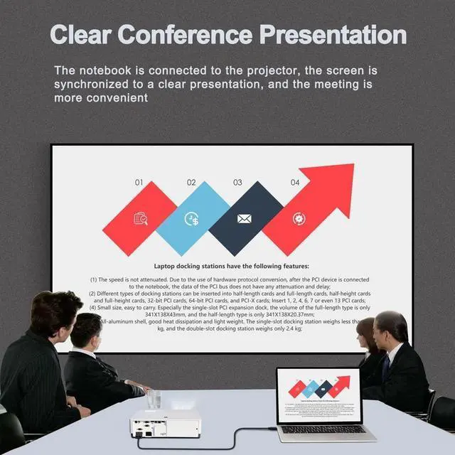 Alt view image 6 of 7 - USB C to VGA 6 Feet Cable, USB-C to VGA Adapter for Monitor, Type-C to 15Pin D-Sub Video Cord Thunderbolt3 Compatible with iPhone 15 Pro, MacBook Pro/Air 2023, iPad Pro, XPS 17, Surface Book 3, More