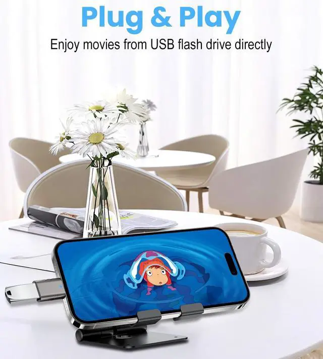 Alt view image 2 of 7 - Vszerda 2Pack USB Adapter A to C Converter Type-C Male to USB3.0 Female Convert Adaptor Compatible with MacBook Pro/Air, Surface Pro, iPad,Samsung Notebook, XPS, More