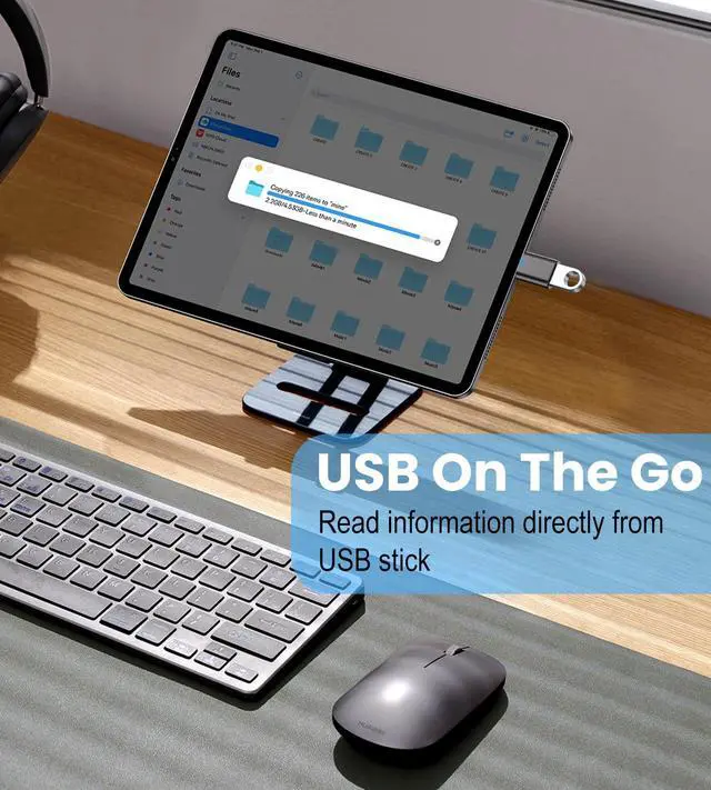 Alt view image 3 of 7 - Vszerda 2Pack USB Adapter A to C Converter Type-C Male to USB3.0 Female Convert Adaptor Compatible with MacBook Pro/Air, Surface Pro, iPad,Samsung Notebook, XPS, More