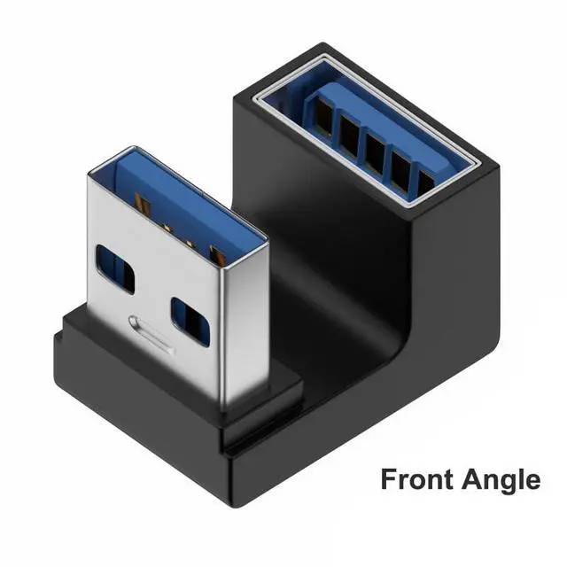 Alt view image 6 of 7 - Vszerda U-Shape USB 3.1 Adapter (2 Pack) 180 Degree Male to Female Extender 10Gbps Port Converter Direction Changer Supports OTG for PC, Laptop, Charger, Raspberry Pi and More (Style C)