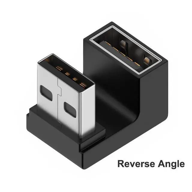 Alt view image 7 of 7 - Vszerda U-Shape USB 3.1 Adapter (2 Pack) 180 Degree Male to Female Extender 10Gbps Port Converter Direction Changer Supports OTG for PC, Laptop, Charger, Raspberry Pi and More (Style C)