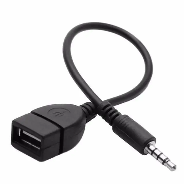 Alt view image 7 of 7 - Vszerda Aux to USB for Car Stereo System with MP3 Decoding Function, 3.5mm Male Audio Jack Plug to USB 2.0 Female MP3 Adapter Cable Car Playing Music Thru U-Disk Vehicle Auxiliary Adaptor