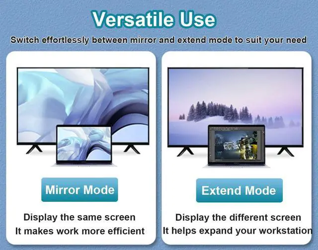 Alt view image 5 of 7 - Vszerda DisplayPort to HDMI Cable, Uni-Directional 4K DP to HDMI Cable 6 Feet, 4K@30Hz, 1080P Full HD, Male to Male Compatible for Computer, NVIDIA, AMD,  HP, ThinkPad, Monitor, etc