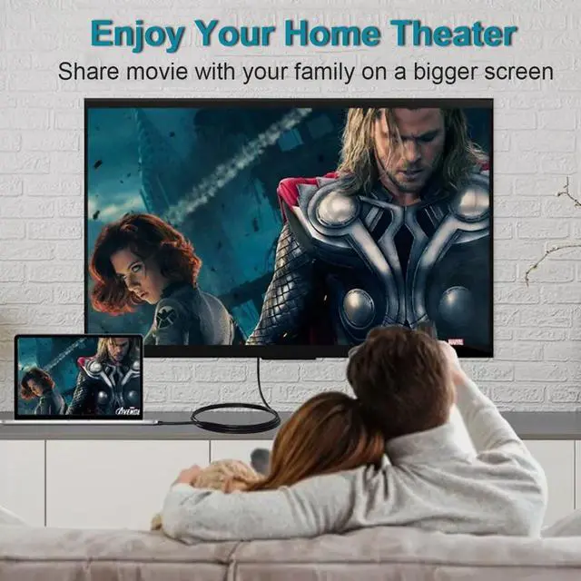 Alt view image 7 of 7 - Vszerda DisplayPort to HDMI Cable, Uni-Directional 4K DP to HDMI Cable 6 Feet, 4K@30Hz, 1080P Full HD, Male to Male Compatible for Computer, NVIDIA, AMD,  HP, ThinkPad, Monitor, etc