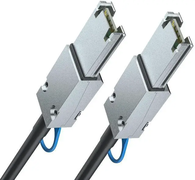 Alt view image 3 of 4 - Vszerda 6G External Mini SAS SFF-8088 to SFF-8088 Cable, 6Gbps External Cable Attached SCSI, 26pin, 100-Ohm Impedance, 2-Meter(6.6ft), 30AWG