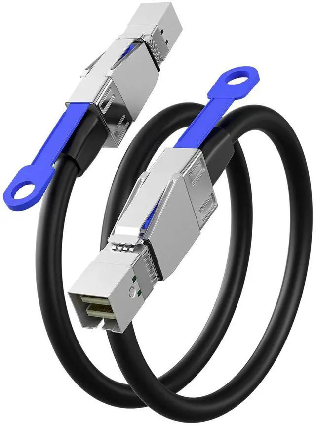 Alt view image 7 of 7 - Vszerda SFF-8644 to SFF-8644 Mini SAS HD Data Server Raid Cable,External Mini SAS 36pin SFF-8644 to SFF-8644 for Hard Disk Server, SAN, Raid Card,1m(3.3ft)