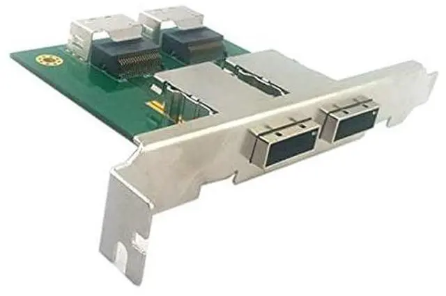 Alt view image 10 of 14 - Vszerda Mini SAS 2 SFF-8088 to 2 SFF-8087 HD Data Server Converter Adapter with Bracket