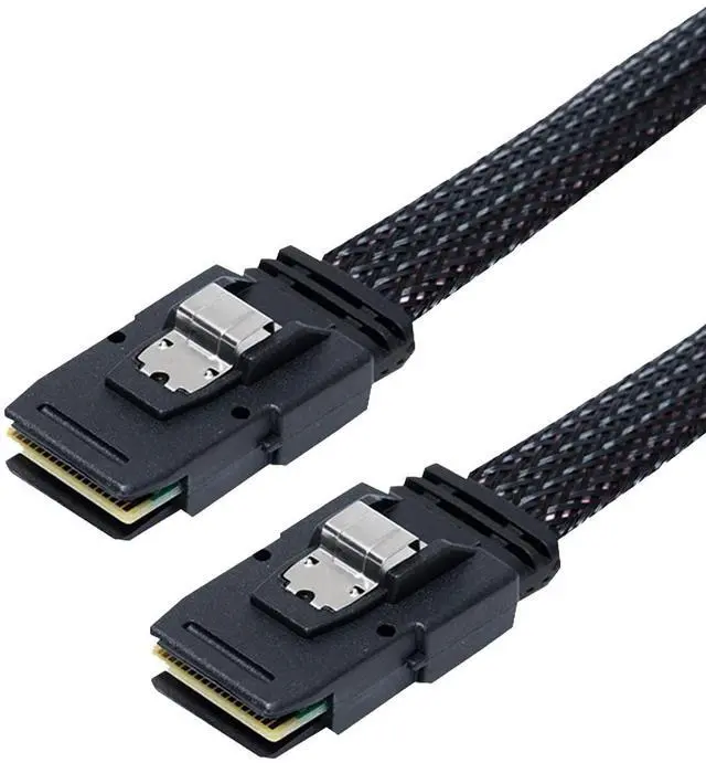 Main image of Vszerda Mini SAS Cable SFF-8643 to SFF-8643 Cable 32" (81cm) 12Gbps SAS 3.0 | Internal High-Density Mini SAS | RAID Controller to Backplane/HDD Server