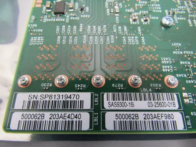 Alt view image 5 of 6 - Vszerda SAS9300-16i LSI 9300-16i16-Port 12Gb/s SAS-3 SAS/SATA PCIe HBA IT Model ZFS TrueNAS UnRAID 4*SFF-8643 SATA Cable