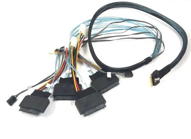 Main image of Vszerda SlimSAS 8i SFF-8654 to 4 U.3 SFF-8639 Cable - 1 Meter