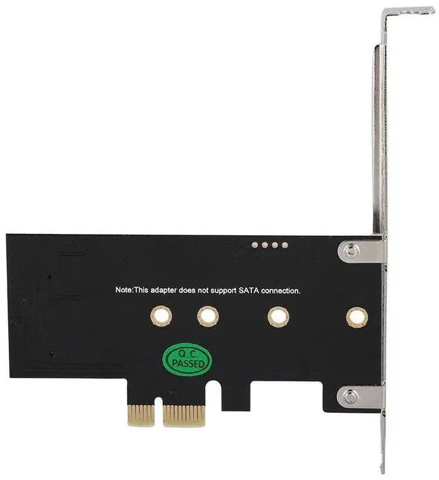 Alt view image 4 of 6 - Vszerda M.2 PCIe PCI E Adapter, M.2 to PCI E3.0 X1 Expansion Card,M2 SSD NGFF NVME (m Key) to PCIe 3.0 x 1 Adapter with Low Bracket for Desktop PCI Express Slot