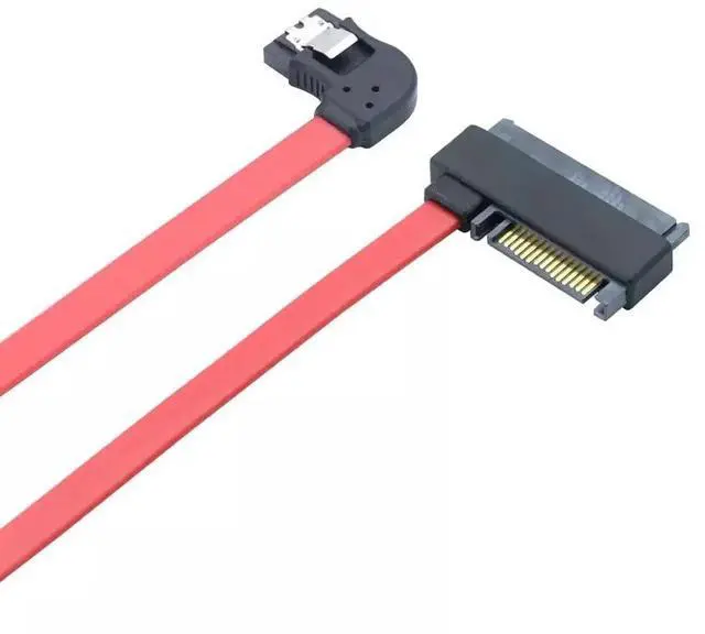 Alt view image 3 of 5 - Vszerda SAS SFF-8482 SAS29+15P to SATA 7P Left-Angle Adapter Cable for Computer Modding 50CM