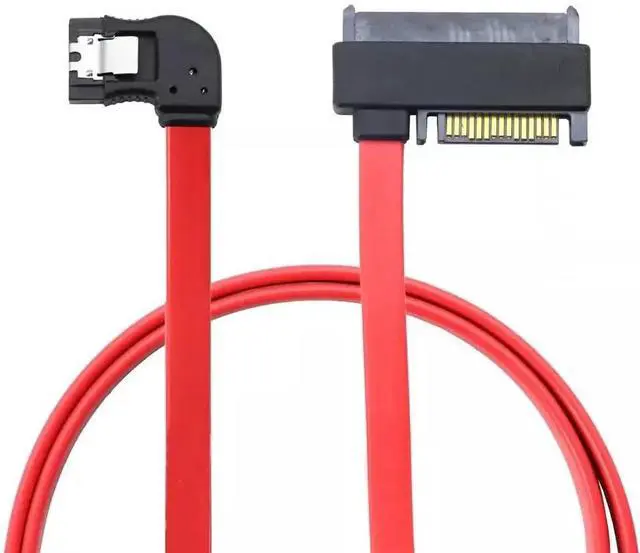 Alt view image 4 of 5 - Vszerda SAS SFF-8482 SAS29+15P to SATA 7P Left-Angle Adapter Cable for Computer Modding 50CM