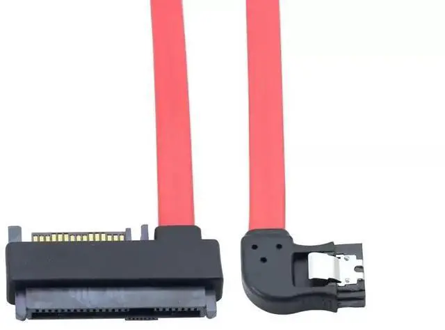 Alt view image 5 of 5 - Vszerda SAS SFF-8482 SAS29+15P to SATA 7P Left-Angle Adapter Cable for Computer Modding 50CM