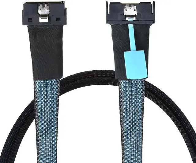 Alt view image 5 of 6 - Vszerda PCI-E Gen5.0 MCIO 74Pin to Slim SAS Low Profile SFF-8654 74Pin Extension Cable 50CM