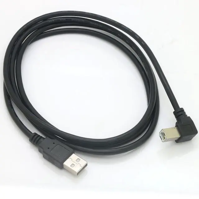 Main image of Vszerda 59" USB 2.0 High Speed Right Angle Printer/Scanner Cable - 90 Degree USB A Male to B Male - 4.9 Feet