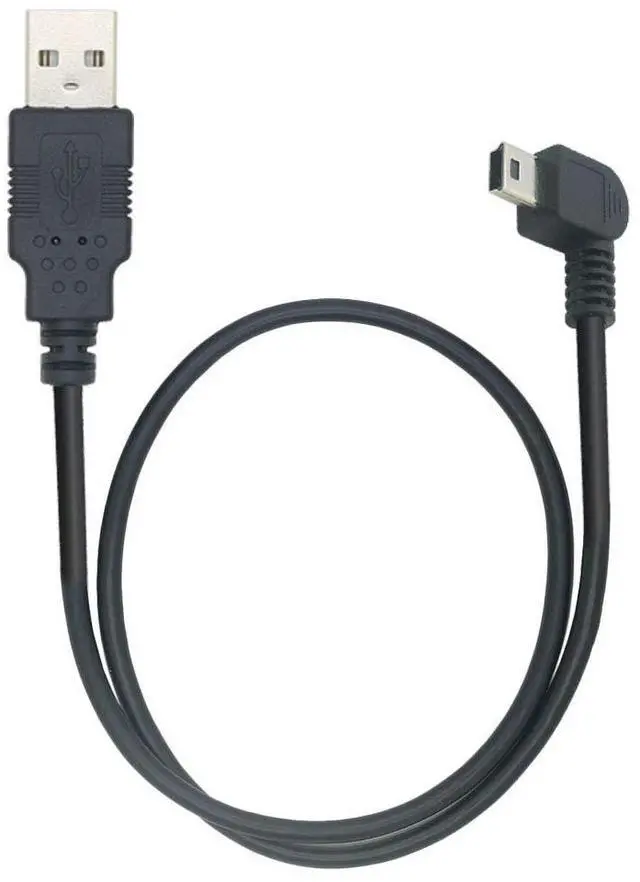 Main image of Vszerda 1.64feet mini USB Right Angle USB A Male to Mini USB B 5Pin Male Charging Cable Adapter Left Angle Data Charge Sync Cable Mini USB Cable - A to Mini B (Left Angle(0.5m/1.64Feet))