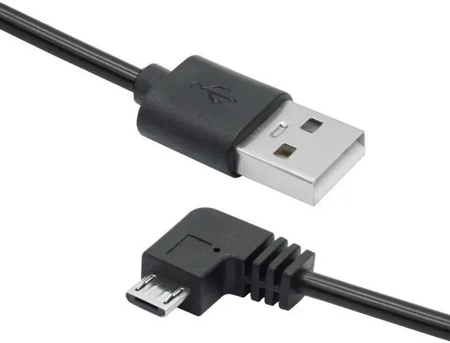 Alt view image 2 of 7 - Vszerda 11FT 90 Degree Micro USB Power Cable, Left Angle Micro USB Dash Cam Charging Cord, for Car Dash Cam, Phones and Other Devices Charging