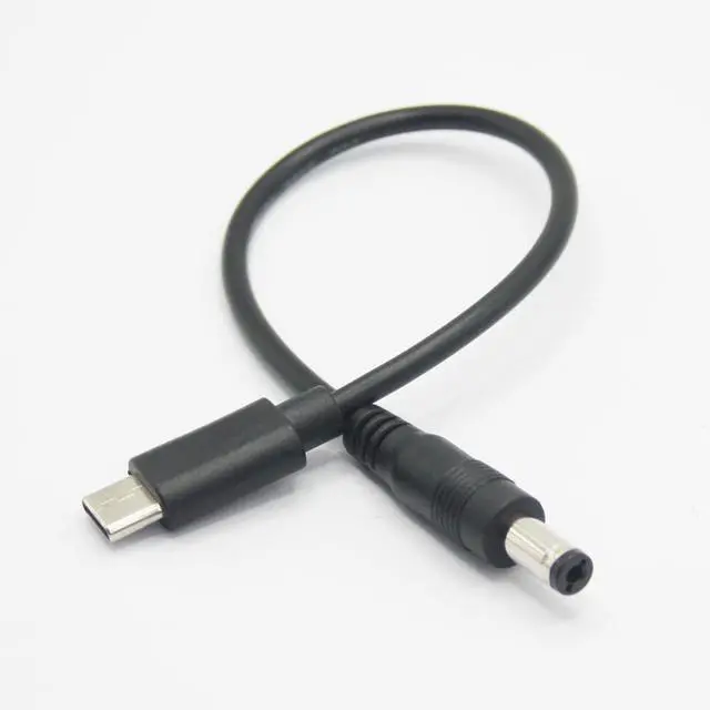Alt view image 5 of 6 - Short DC 5.5mm x 2.1mm to USB C Power Cord 6inch, DC 5521 Male to USB Type C Male Plug 5V 3A Power Charging Cable Extension Cord, for LED Desk Lamp, Small Fan Etc Other USB Type C Equipment (2Pcs)