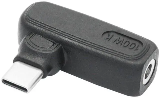 Main image of 100W DC 4.0mm x 1.7mm to USB Type C Connector Adapter, 90 Degree DC 4017 Female to USB C Male Plug Power Charging Adapter, Built-in PD Intelligent Chip, for Phones, Laptops USB Type C Port Devices