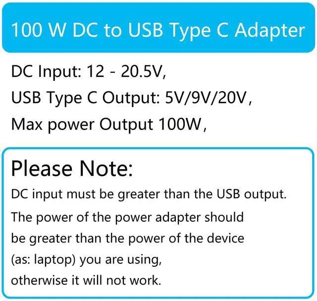 Alt view image 5 of 7 - 100W DC 4.0mm x 1.7mm to USB Type C Connector Adapter, 90 Degree DC 4017 Female to USB C Male Plug Power Charging Adapter, Built-in PD Intelligent Chip, for Phones, Laptops USB Type C Port Devices