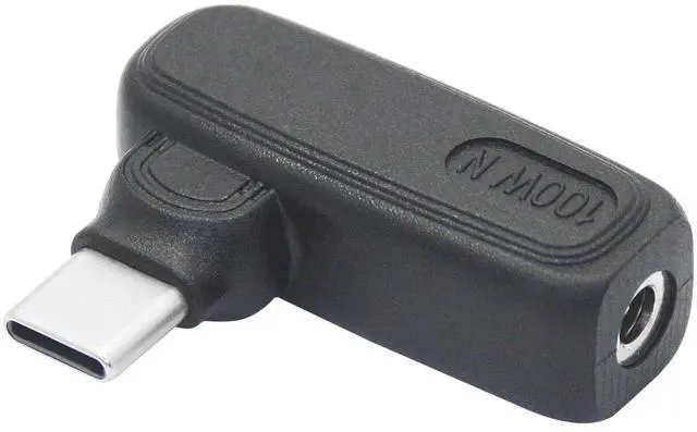 Main image of 100W DC 3.5mm x 1.35mm to USB Type C Connector Adapter, 90 Degree DC 35135 Female to USB C Male Plug Power Charging Adapter, Built-in PD Intelligent Chip, for Phones, Laptops USB Type C Port Devices