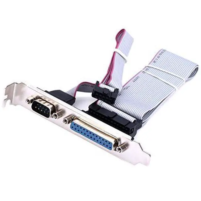 Alt view image 2 of 6 - Vszerda Motherboard DB25 Com Port Serial Parallel Header Cable Bracket Connection