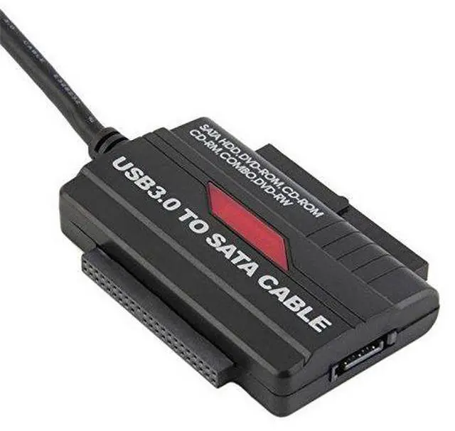 Alt view image 4 of 7 - Vszerda USB 3.0 to IDE SATA Cable Converter with Power Adapter High Speed