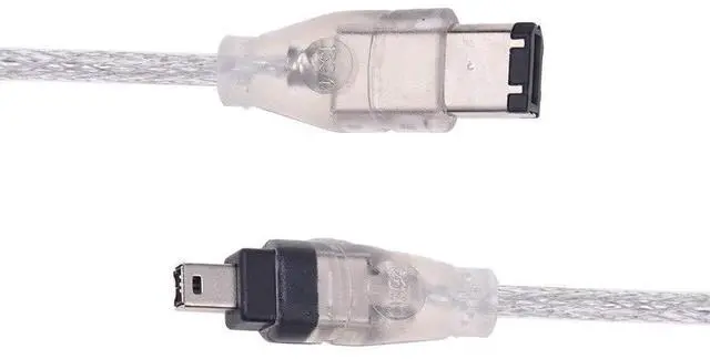 Alt view image 4 of 4 - Vszerda IEEE Firewire 1394 Cable 4 Pin to 6 Pin 4-6 Pin Link Cable Wire 2.5 Ft