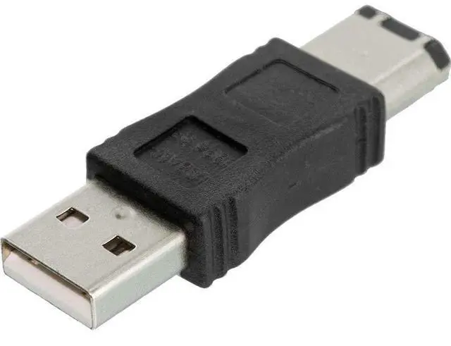 Alt view image 2 of 6 - Vszerda Firewire IEEE 1394 6 Pin Male to USB A Male Convertor Jack M/M Adapter