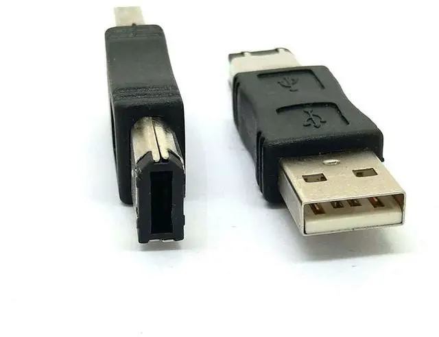 Alt view image 5 of 6 - Vszerda Firewire IEEE 1394 6 Pin Male to USB A Male Convertor Jack M/M Adapter