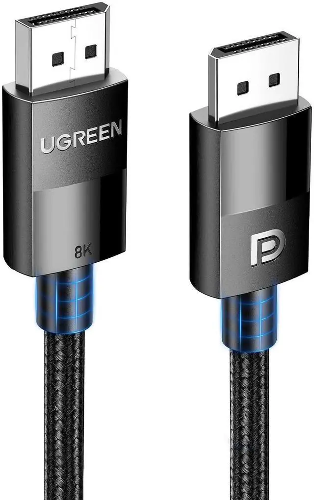 Main image of UGREEN VESA Certified 8K DisplayPort Cable 6.6FT, DP 1.4 Display Port Cable Cord Support 8K@60Hz, 4K@240Hz, FreeSync, G-Sync, HDR, 32.4Gbps for HDTVs, Displays, Monitors, Graphics, PC