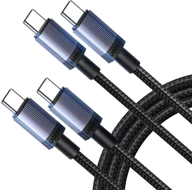 Main image of UGREEN 2-Pack 240W USB C to USB C Cable, Fast Charging USB C Cable for iPhone 17 Pro Max/16/15, Galaxy S25/S24/S23, Pixel 10/9/8, MacBook Pro/Air, ThinkBook, XPS, iPad Pro/Air, Steam Deck, 10FT